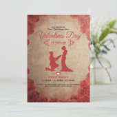 Invitation Flyer Valentines (Debout devant)