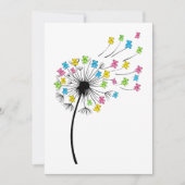 Invitation Flying cute bears dandelion flow (Devant)