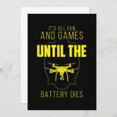 Invitation Flying Drone Is My Game (Devant / Derrière)