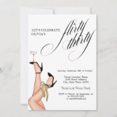 Invitation Flyrty Thirty High Heels Cocktail 30e (Devant)