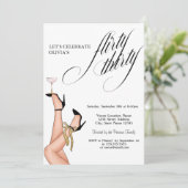 Invitation Flyrty Thirty High Heels Cocktail 30e (Debout devant)