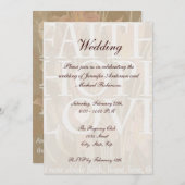 Invitation Foi, espoir, amour (Devant / Derrière)