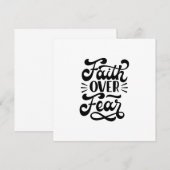 Invitation Foi plutôt que Peur (Devant / Derrière)
