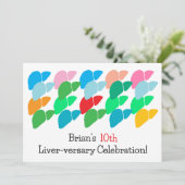 Invitation Foie personnalisé (Debout devant)