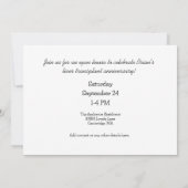 Invitation Foie personnalisé (Dos)