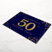 Invitation Foil 50th Birthday Party (Rotation)