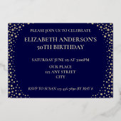 Invitation Foil 50th Birthday Party (Verso)