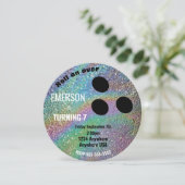 Invitation FOIL BOWLING BALL, bowling, fête d'anniversaire Gl (Debout devant)