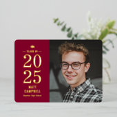 Invitation Foil Invitation Foil Invitat année soli (Debout devant)