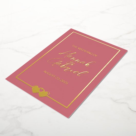 Invitation Foil Mariage (Rotation)