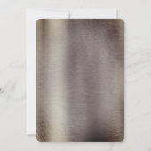 Invitation Foil-or-argent-laiton Enregistrer la date (Dos)