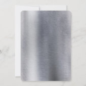 Invitation Foil-or-argent-laiton Enregistrer la date (Dos)