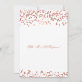 Invitation Foil Rose de la fête d'anniversaire Surprise 60e (Dos)