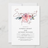 Invitation Foire aux signatures florale de script élégant d'e (Devant)