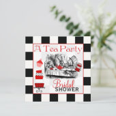 Invitation fol de Fête de la mariée de chapelier (Debout devant)