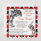 Invitation fol de Fête de la mariée de chapelier (Dos)