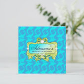 Invitation fol fascinant tropical de dauphin de (Debout devant)