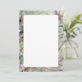 Invitation Foliage australien à double face (Debout devant)