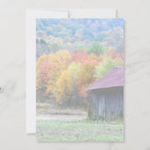 Invitation Foliage Automne Tabac Grange (Dos)