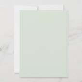 Invitation Foliage Clair Mariage sans Parents (Dos)