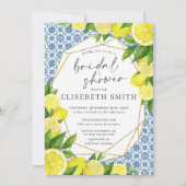 Invitation Foliage de citron Fête des mariées méditerranéenne (Devant)