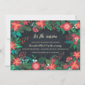 Invitation Foliage de Noël C'est la fête de Noël (Devant)