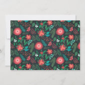 Invitation Foliage de Noël C'est la fête de Noël (Dos)