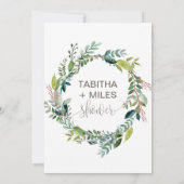 Invitation Foliage de sa douche et de sa douche (Dos)