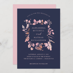 Invitation Foliage de vidage   MARIAGE