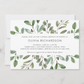 Invitation Foliage minimaliste| Brunch nuptial (Devant)