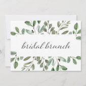 Invitation Foliage minimaliste| Brunch nuptial (Dos)