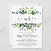Invitation Foliage Sip et voir (Devant)