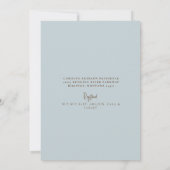 Invitation Foliage tropical Baby shower de la Jungle Bleue Du (Dos)