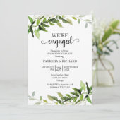 Invitation Foliage verdoyant Nous sommes engagés à l'engageme (Debout devant)