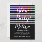 Invitation Folie de néon à LED Fête de néon qui brille dans l (Devant)