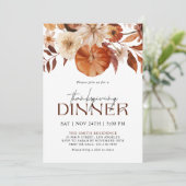 Invitation Foliing d'automne Soirée d'action de grâces (Debout devant)