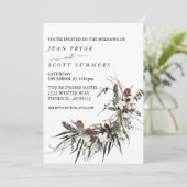 Invitation Foliing Mariage de Noël d'hiver (Debout devant)