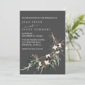 Invitation Foliing Mariage de Noël d'hiver (Debout devant)