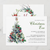 Invitation Folio de Noël et fête de la veille de Noël aux ois (Devant / Derrière)