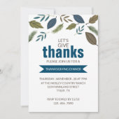 Invitation Folio Moderne, Dîner D'Action De Gâteaux (Devant)