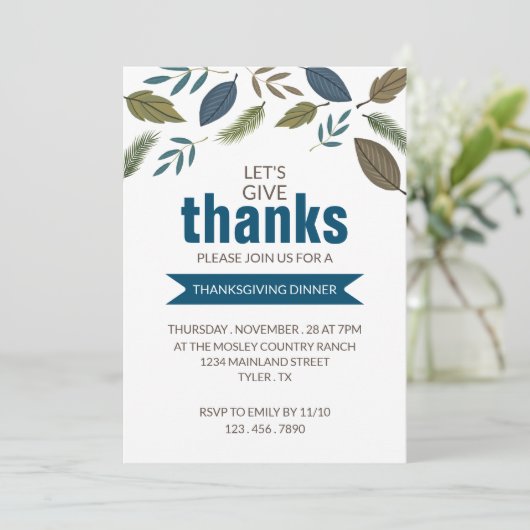 Invitation Folio Moderne, Dîner D'Action De Gâteaux (Debout devant)