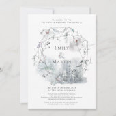 Invitation Folithe d'hiver Mariage virtuel Berries (Devant)