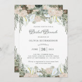 Invitation Folithe et flore| Sage Green Bridal Brunch (Devant / Derrière)