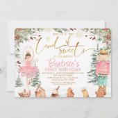 Invitation Foliver Casse-noix Sucre Plum Fée Anniversaire (Devant)