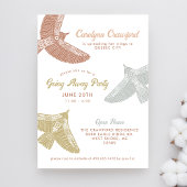 Invitation Folk Art Birds Open House Partir Fête