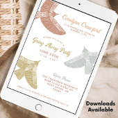 Invitation Folk Art Birds Open House Partir Fête