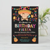 Invitation Folk Art Mexicain fête d'anniversaire (Debout devant)