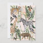 Invitation Folle Amour | Jungle Enterrement (Dos)