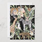 Invitation Folle Amour | Jungle Enterrement (Dos)