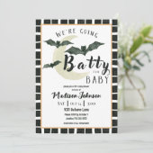 Invitation Folle de Bébé pour la Fête de Bébé d'Octobre Code (Debout devant)